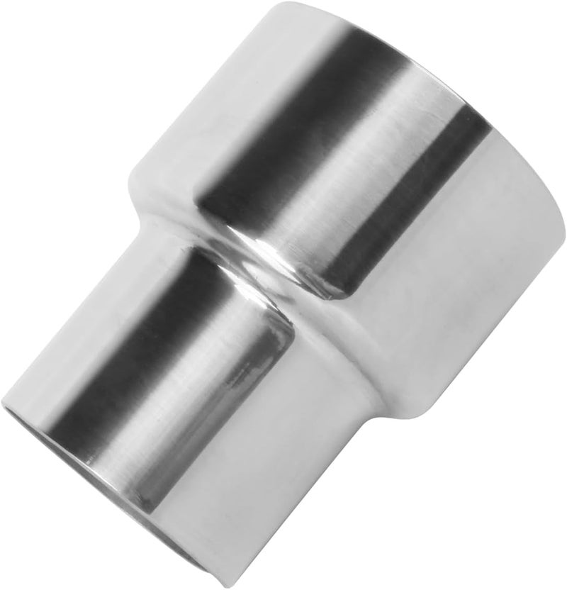 GESEXI Exhaust Adapter Connector 2.25"ID to 3"ID，Exhaust Adapter Total Length 4 "Stainless Steel Polished. - Image 1